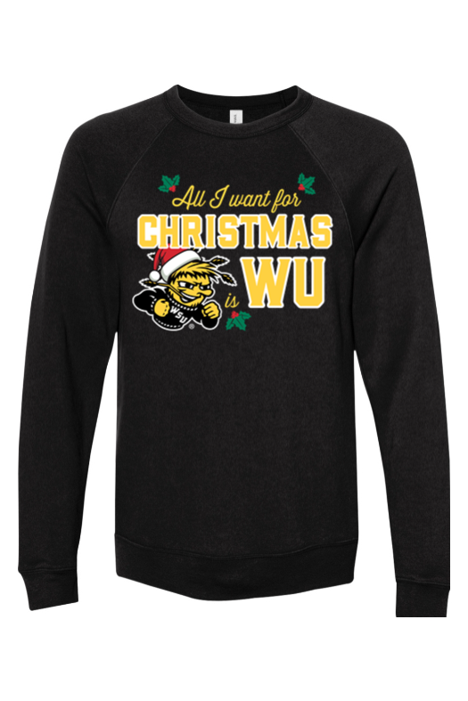 "All I Want For Christmas Is WU" Sweatshirt (Black)